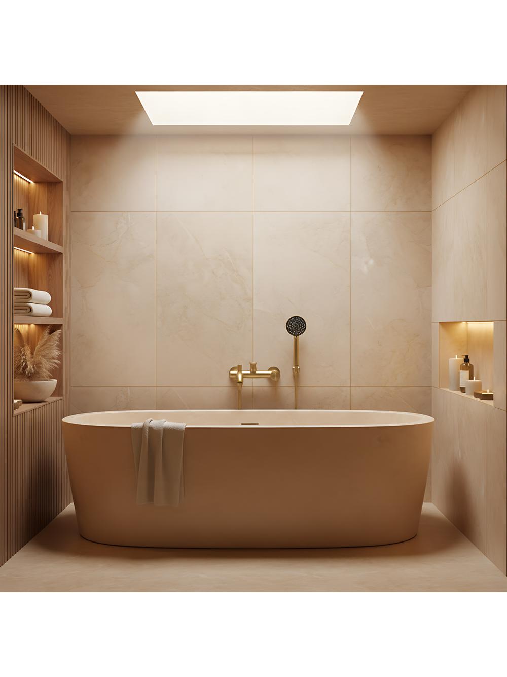 Bateria wannowa Rea Foster Złoty Szczotkowany