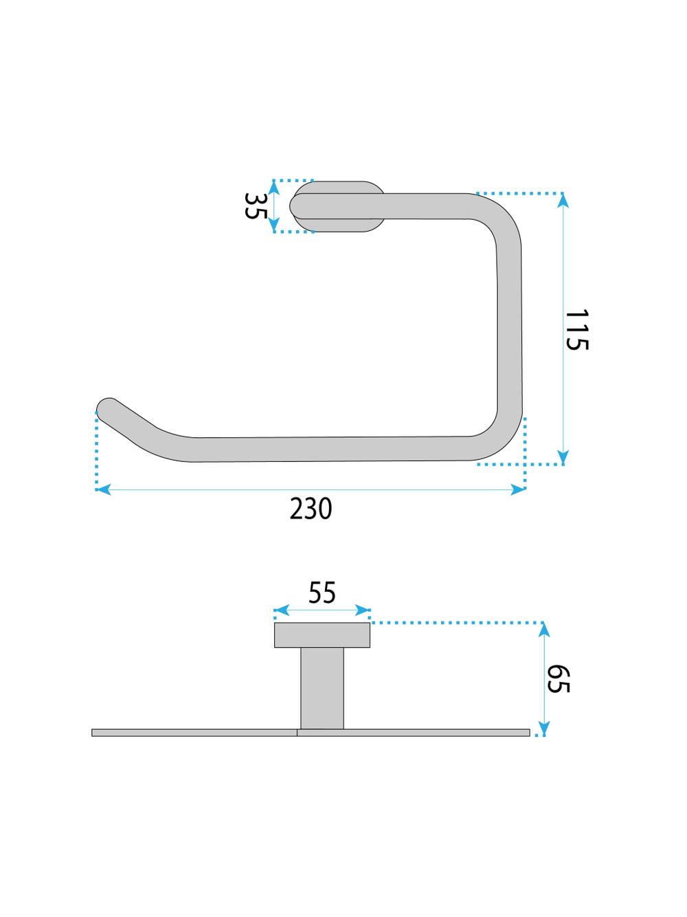 Wieszak łazienkowy RING 110 Til Chrom