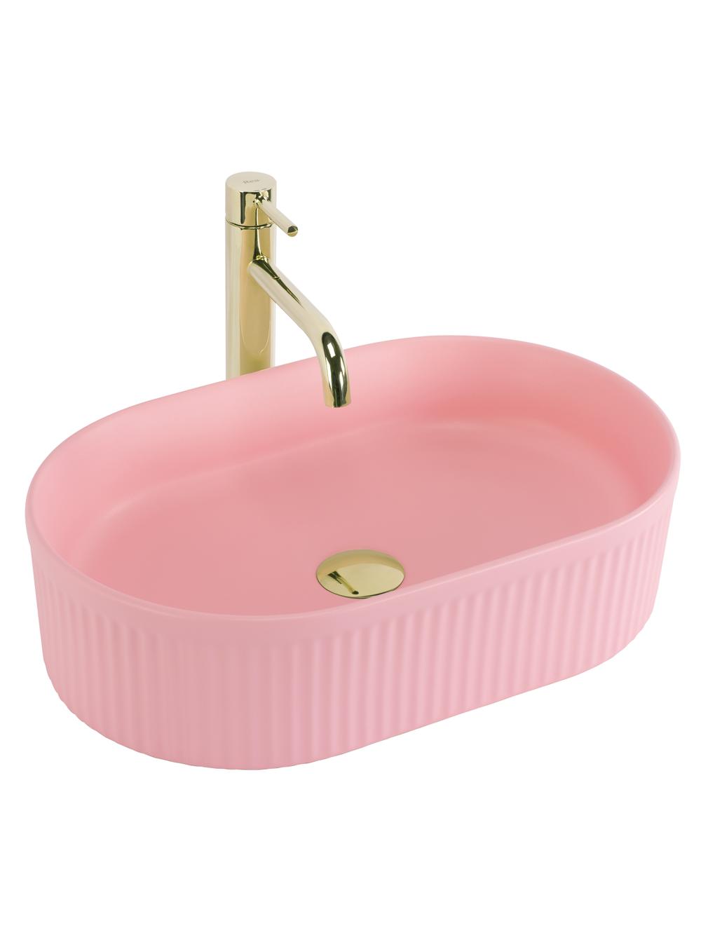 Umývadlo na dosku REA Vanda Bubble Gum Matt