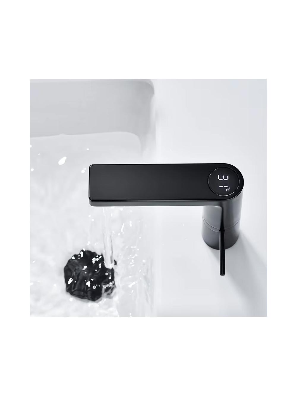 Bateria Umywalkowa REA AMAR LCD Czarna Niska