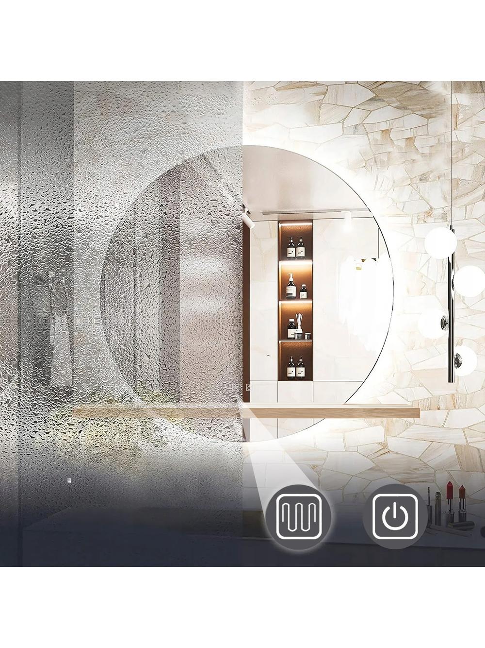 LUSTRO ŚCIENNE LED Z PÓŁKĄ 60cm 102