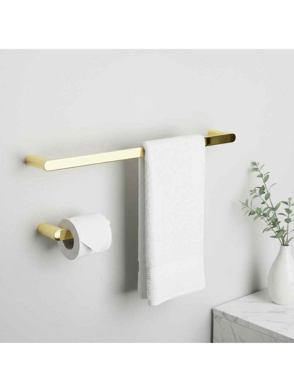 Juego de accesorios de baño Mati Gold 4 piezas