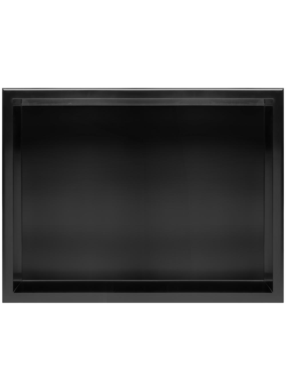 PÓŁKA WNĘKOWA ŁAZIENKOWA 30x45 czarny mat