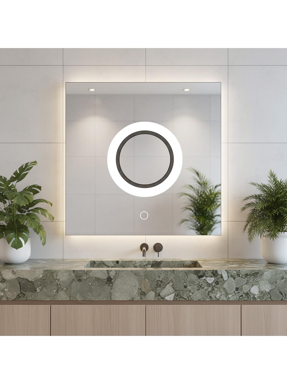 LUSTRO ŚCIENNE LED 60x60 YH-BL-12