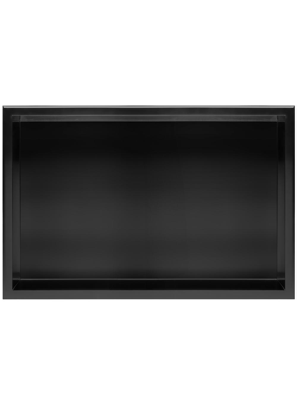 PÓŁKA WNĘKOWA ŁAZIENKOWA 30x60 czarny mat