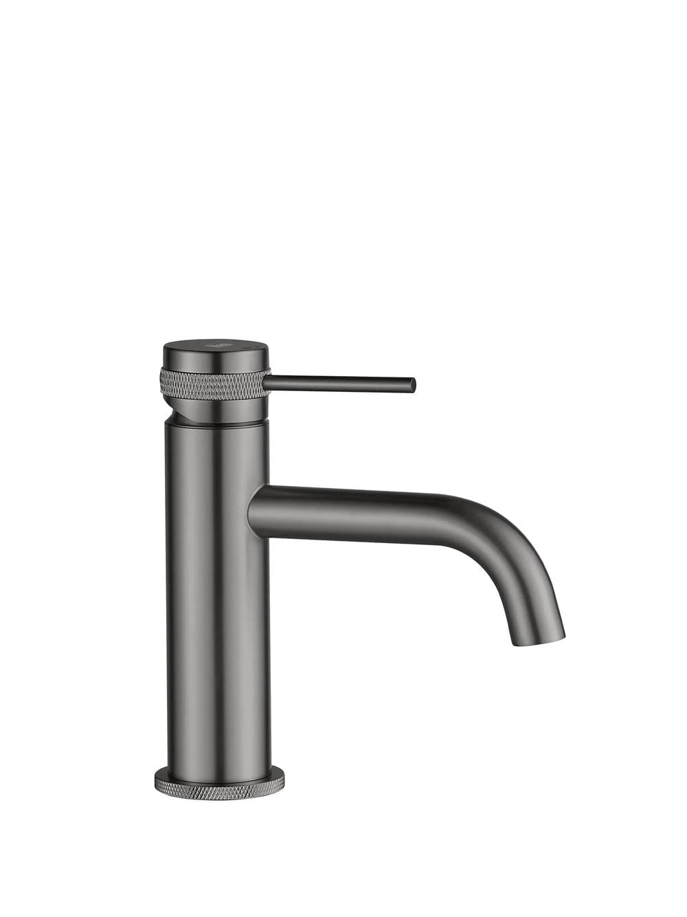 Bathroom faucet Rea Lungo Grip Gun Grey low