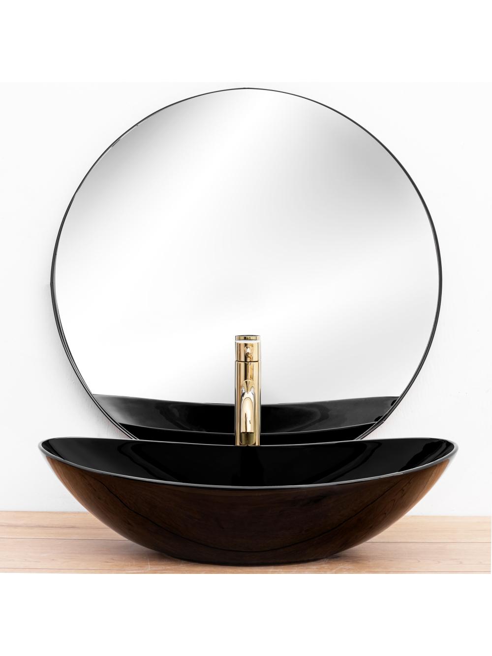 Umywalka Ceramiczna Nablatowa Royal 60 Black