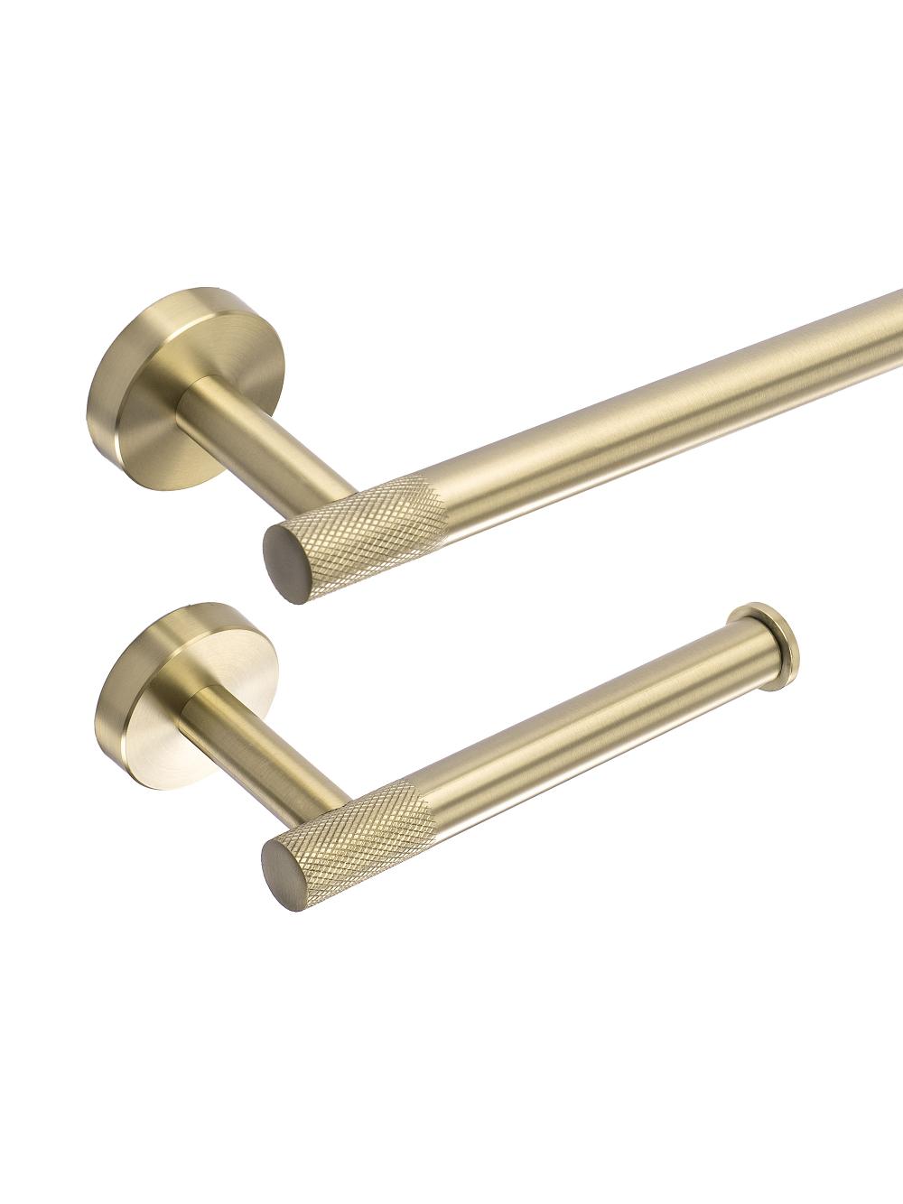 Juego de accesorios de baño GRID Brush Gold 4 piezas