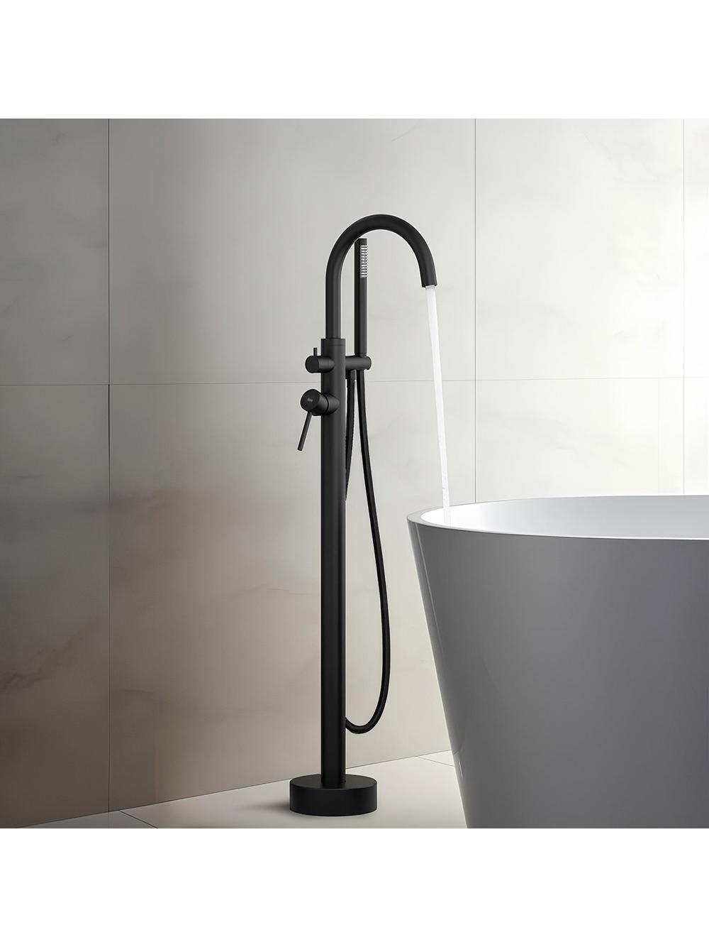 Βρύση μπανιέρας Rea Lungo Black