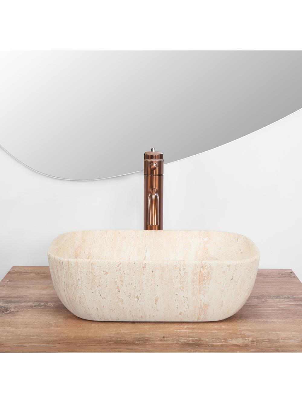 UMYWALKA NABLATOWA BELINDA MINI TRAVERTINE MATT