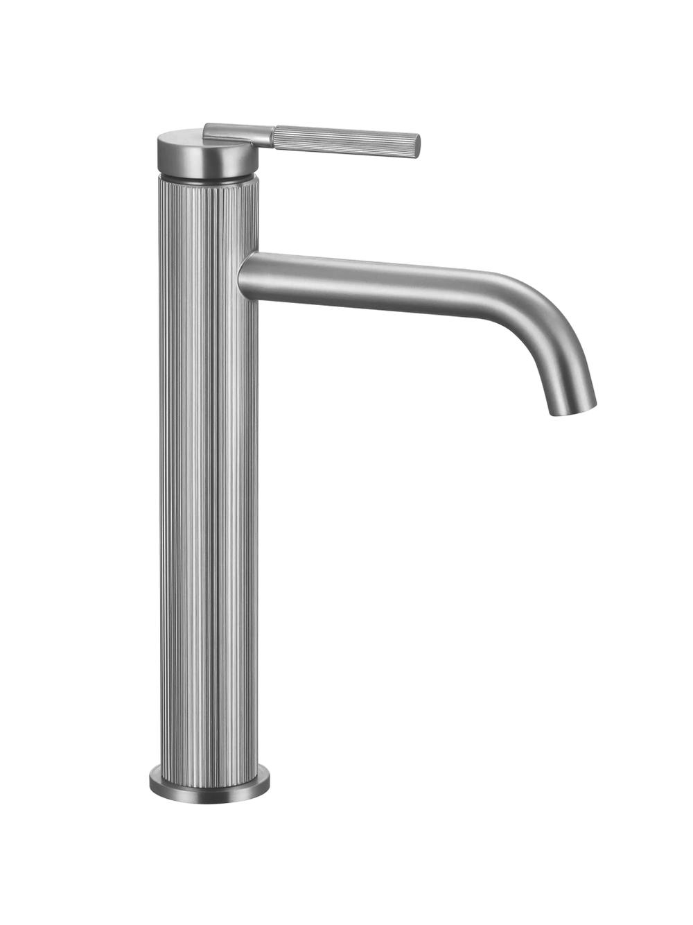 Bateria Umywalkowa REA Argon Nikiel Szczotkowany Wysoka