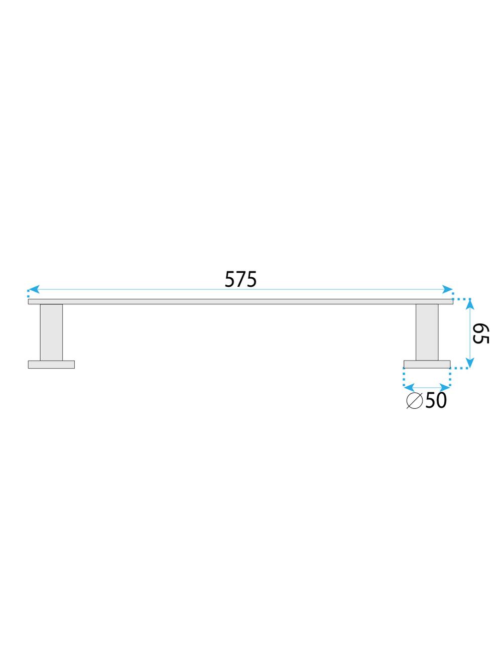 Wieszak łazienkowy jednoramienny 201 Oste Złoty