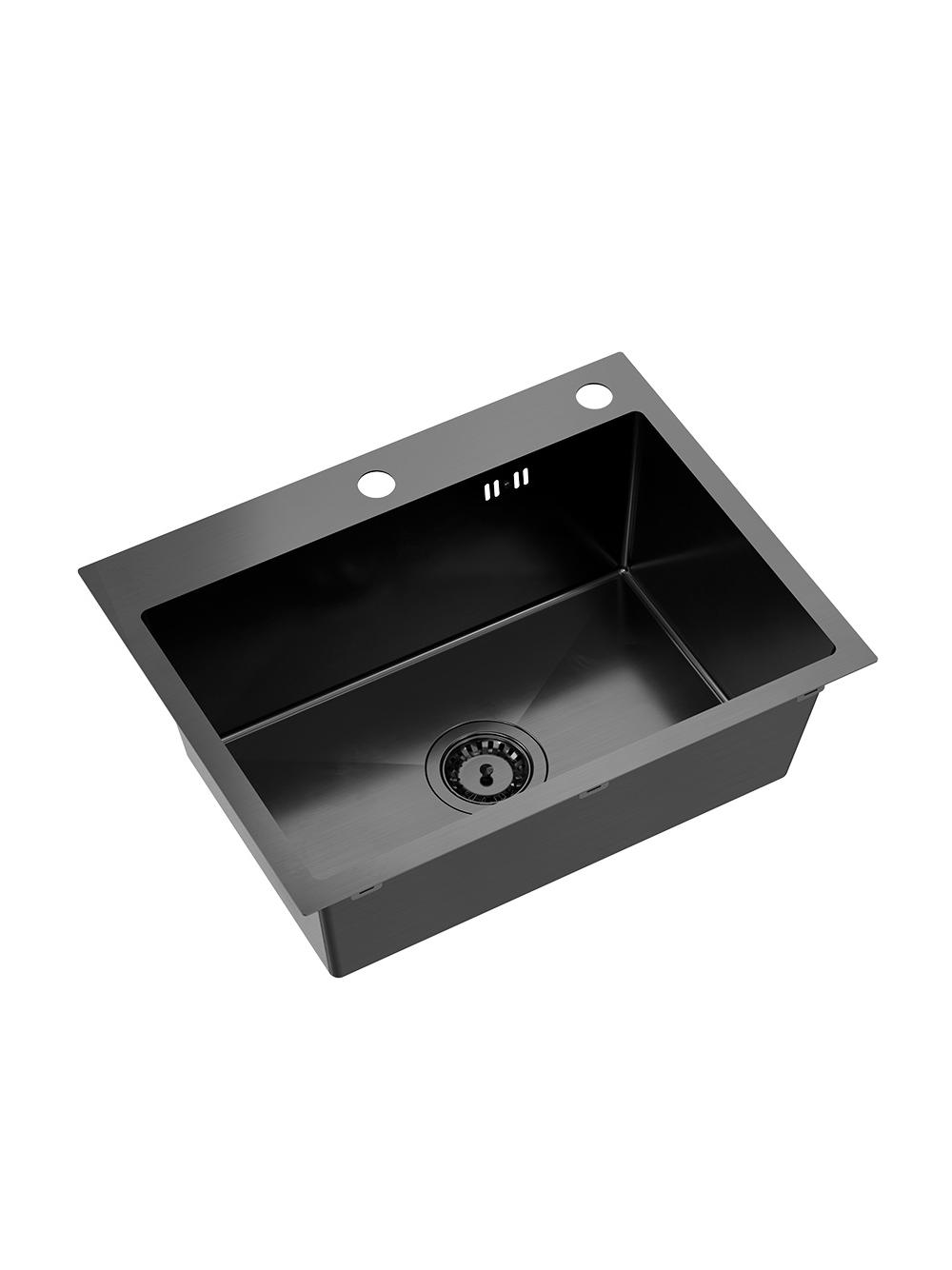 Zlewozmywak stalowy LUKE 110 WORKSTATION Czarny
