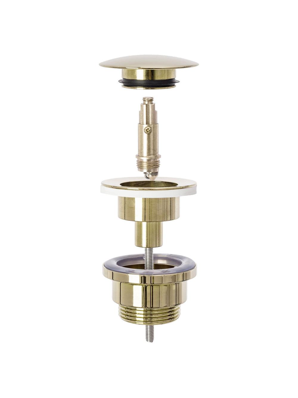 Zestaw Sofia black marble + bateria wysoka Lungo gold + korek uniwersalny złoty