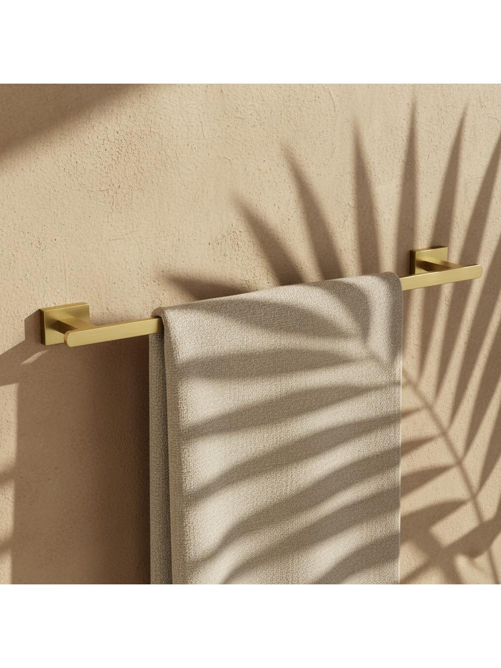 Wieszak łazienkowy jednoramienny 201 Oste Złoty Szczotkowany