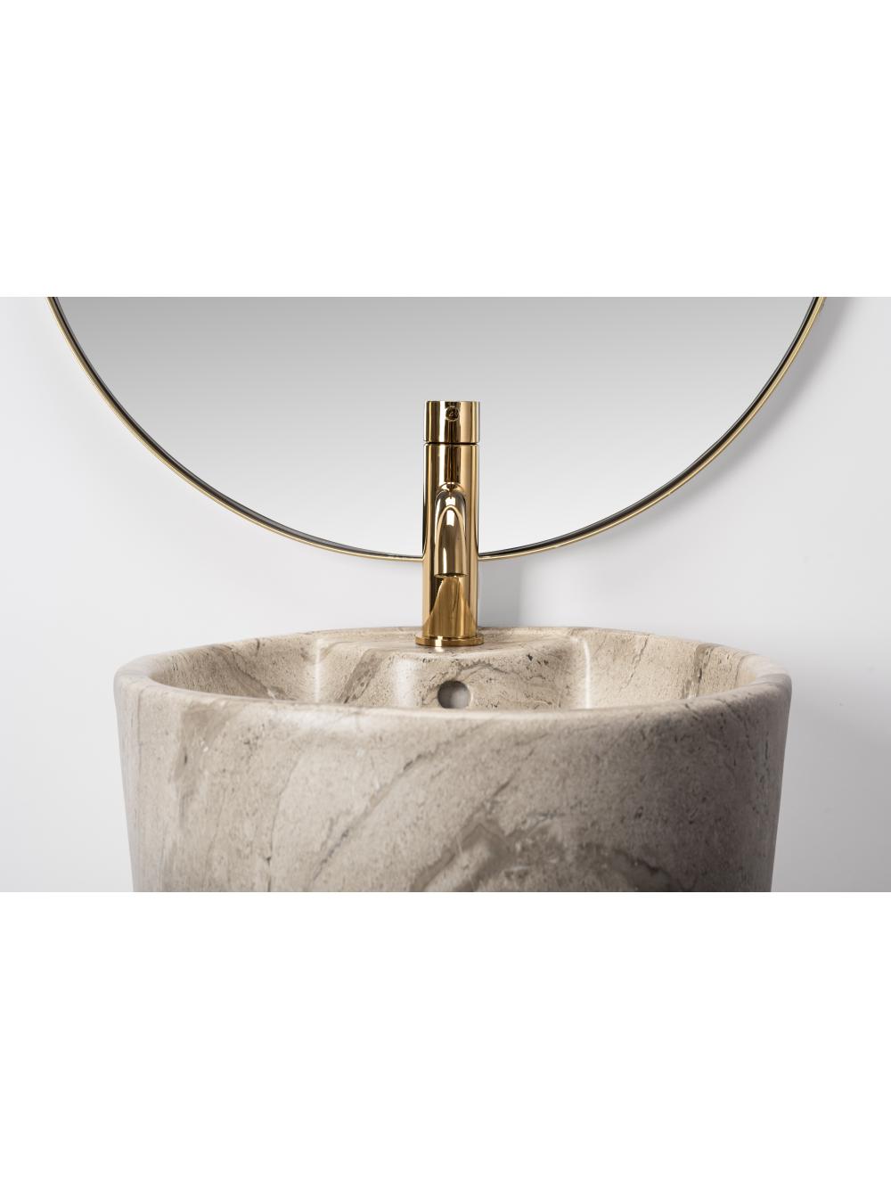 Umywalka Ceramiczna Wolnostojąca Blanka Natural Matt Marmur