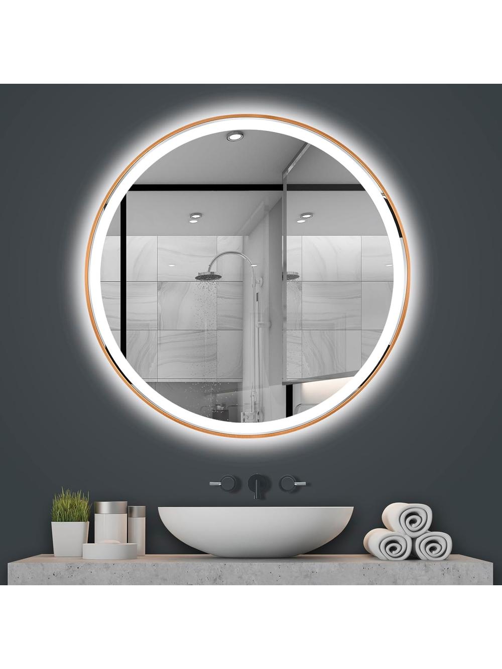 LED sienas spogulis 90cm MMJ BRUSH COPPER