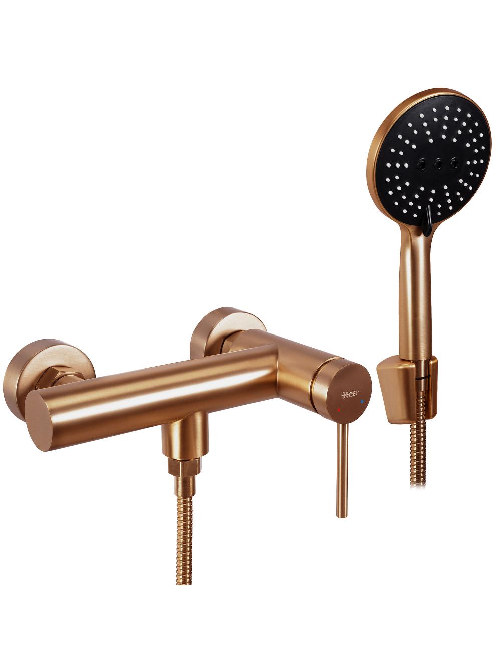 Shower faucet REA Foss/Clif Brush Copper
