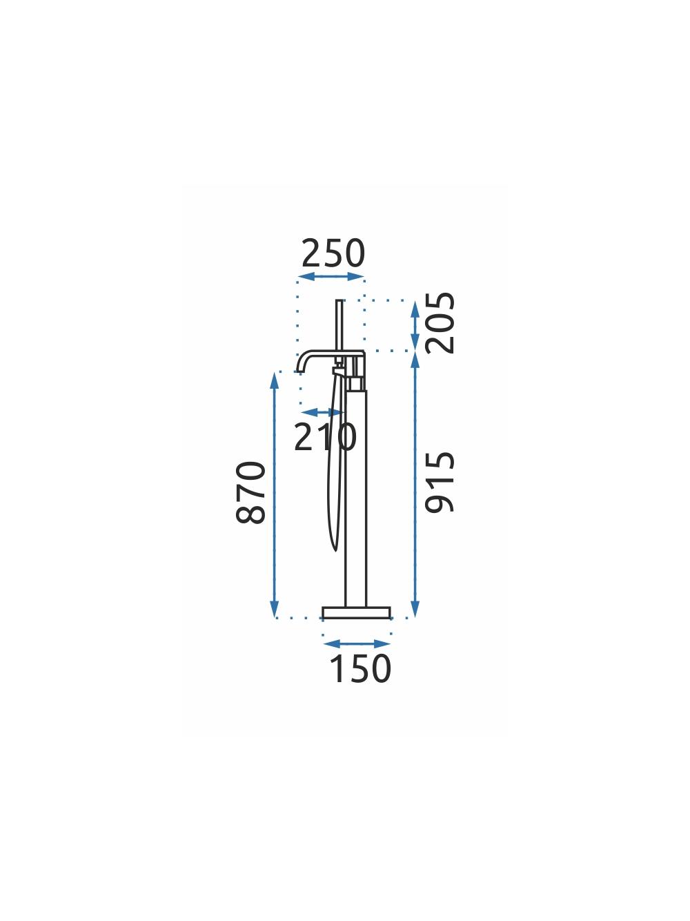 Bateria wannowa REA CARAT Czarna