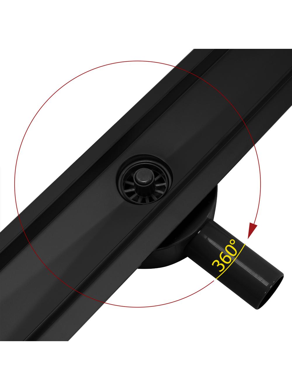 Odpływ Liniowy REA PURE NEO PRO czarny 50