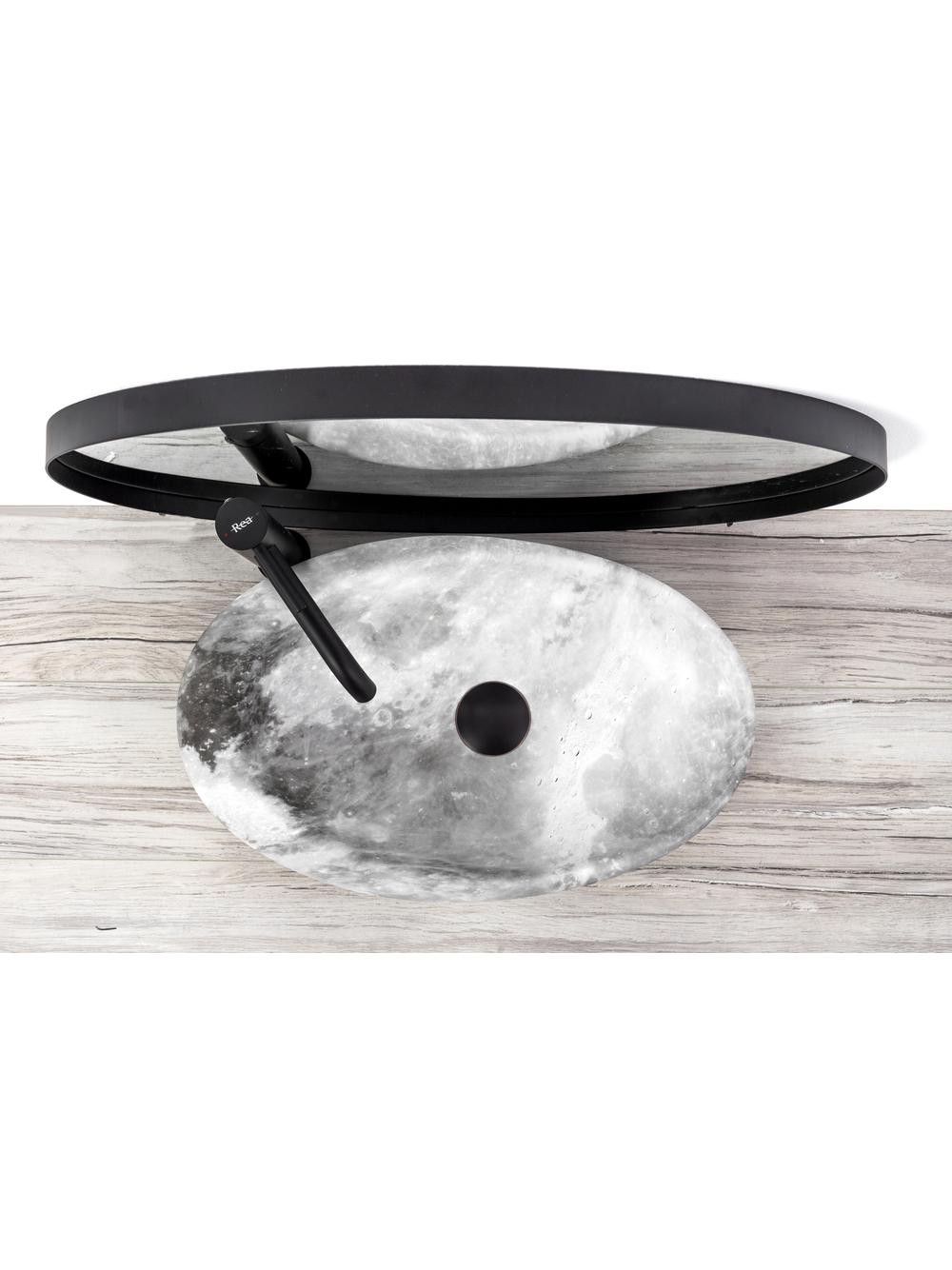 Umywalka nablatowa Rea Roxy C Stone L.GREY