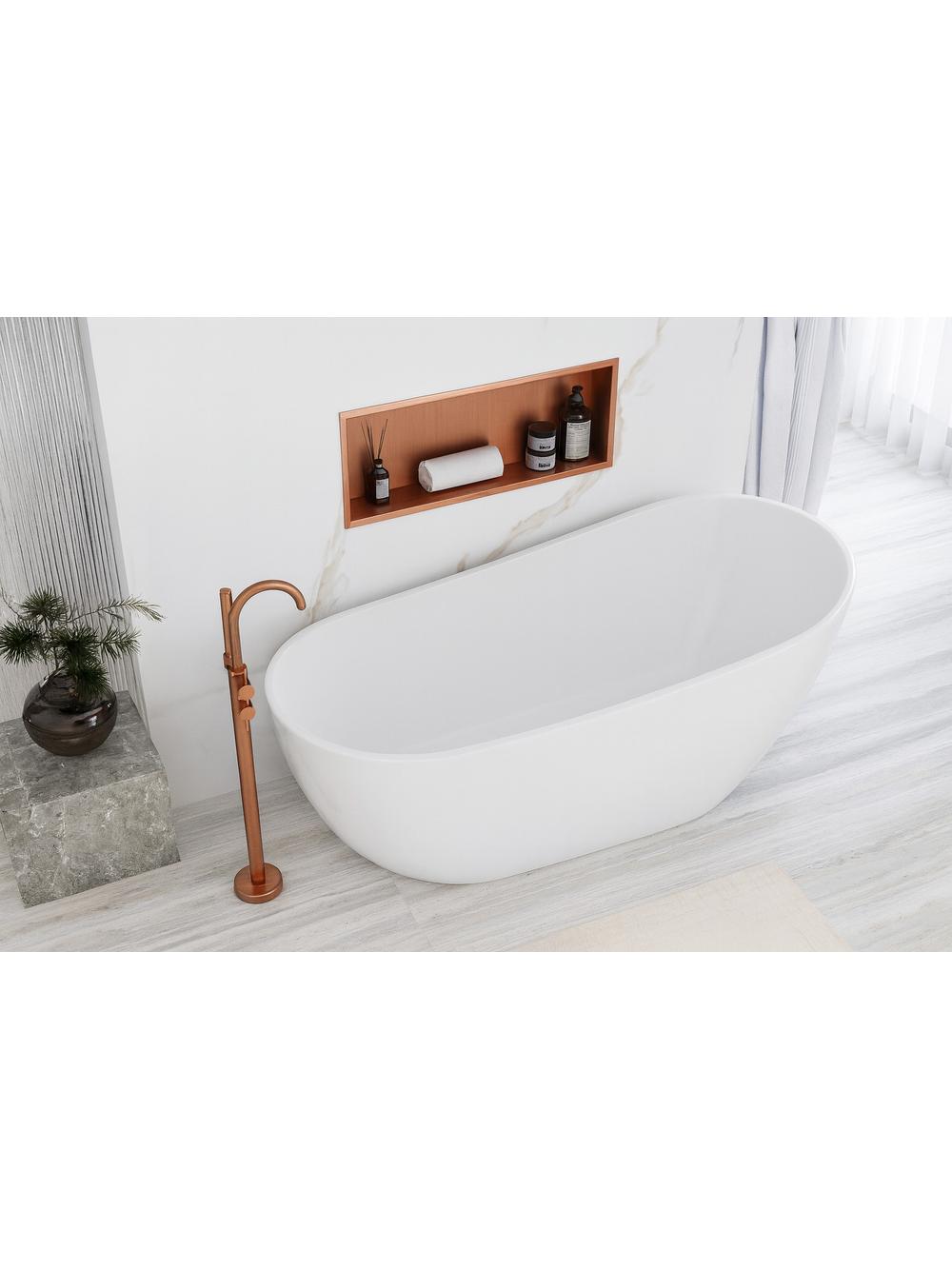 bathroom shelf 30x60 brush copper