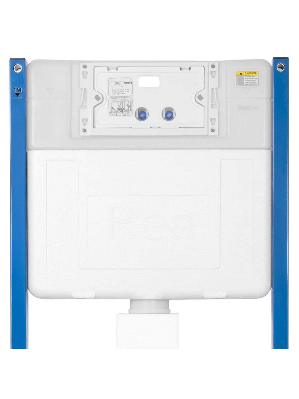 Cadru WC încastrat Rea cu buton HD Gold