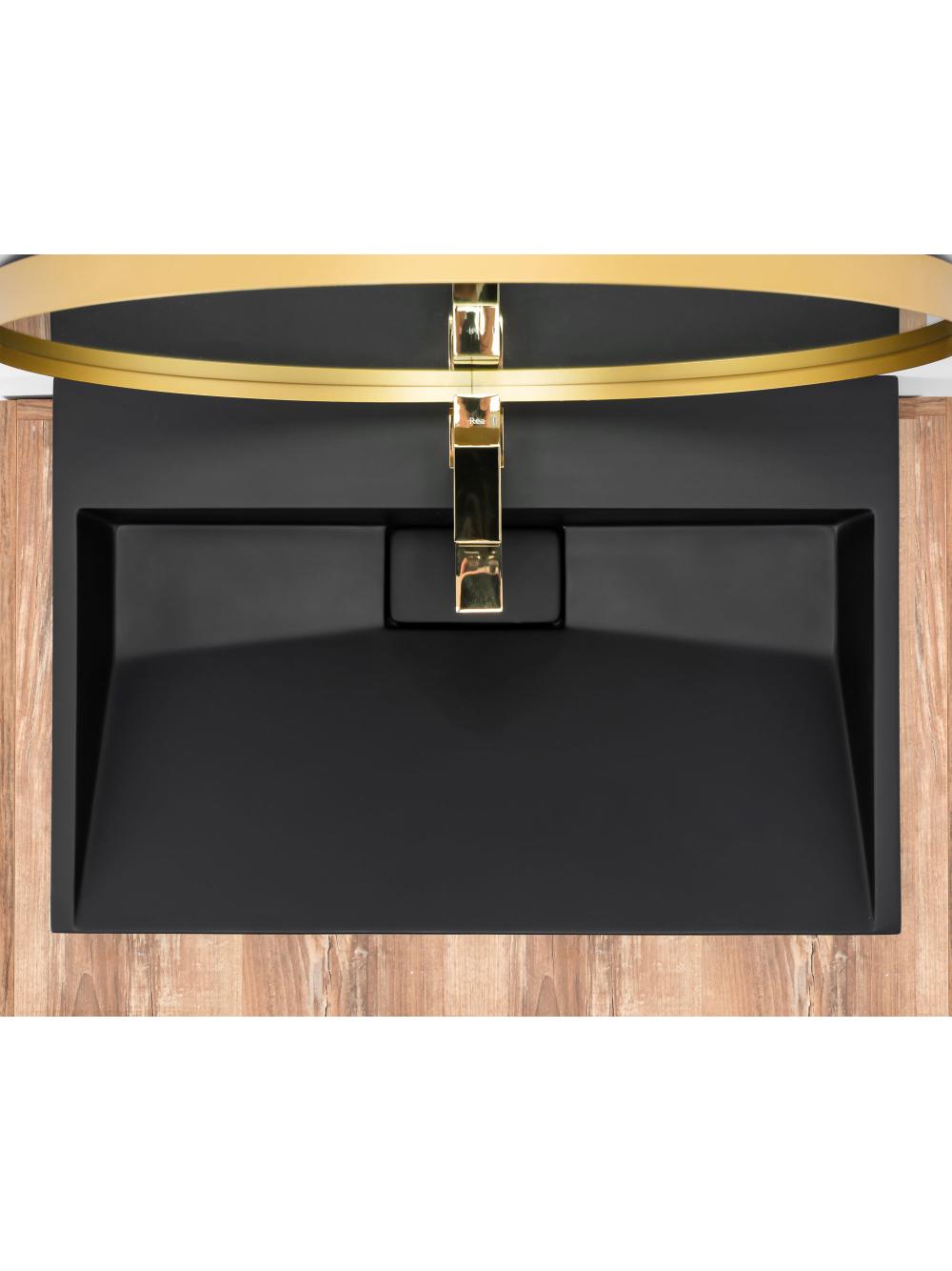 Umywalka Konglomeratowa GOYA BLACK MAT 100CM