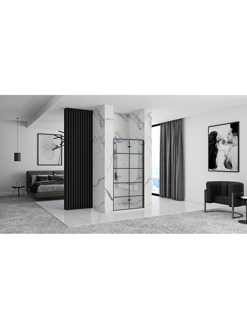 Drzwi prysznicowe Rea Molier Black 100