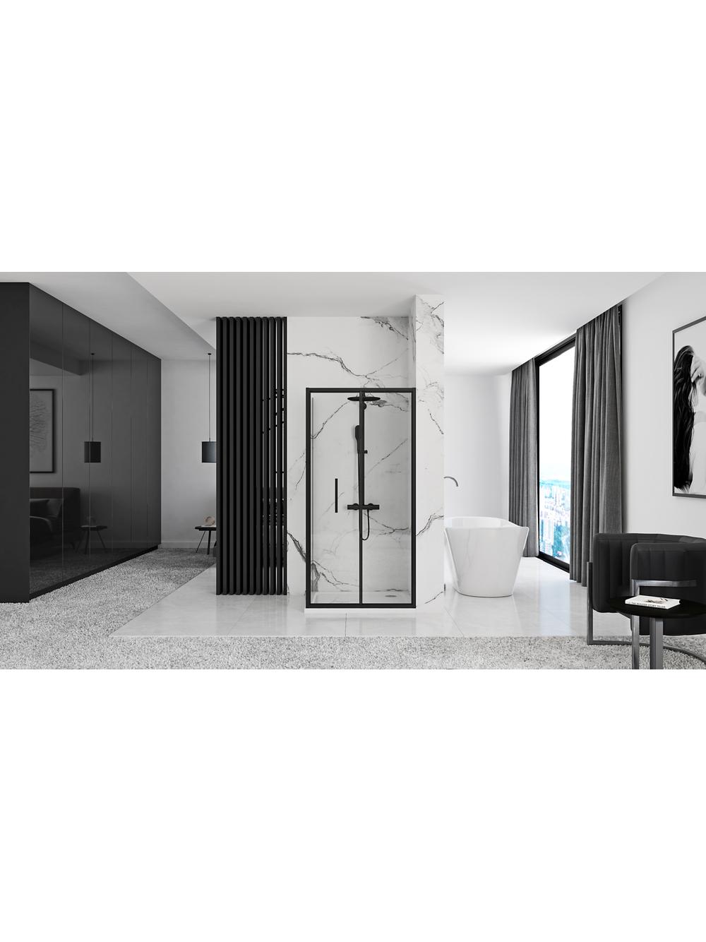 Kabina Prysznicowa Narożna Rapid Fold Black