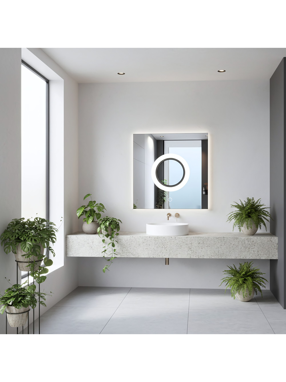 LUSTRO ŚCIENNE LED 60x60 YH-BL-12