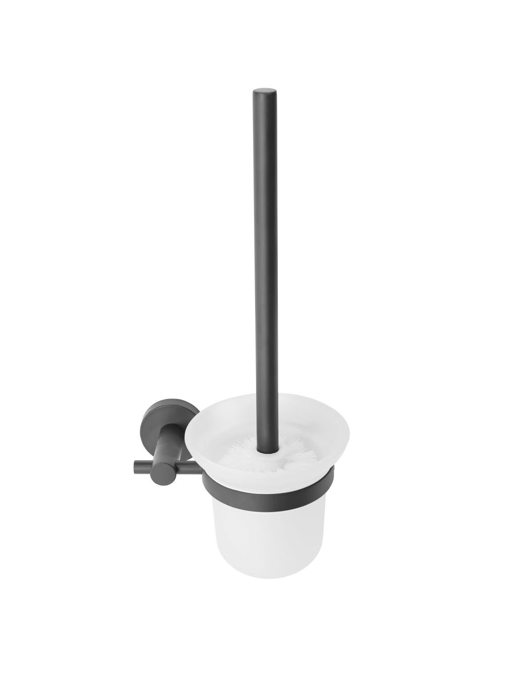 Szczotka WC GUN Czarna 322234A LEO
