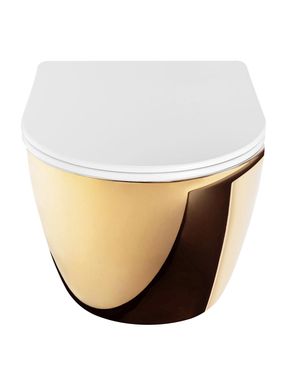 WC csésze Rea Carlo Mini Tornado NF WHITE GOLD
