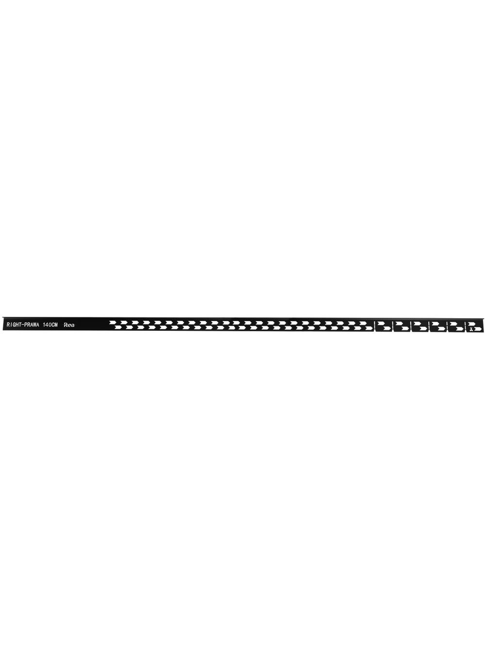 Listwa spadkowa brodzikowa 140cm Czarna