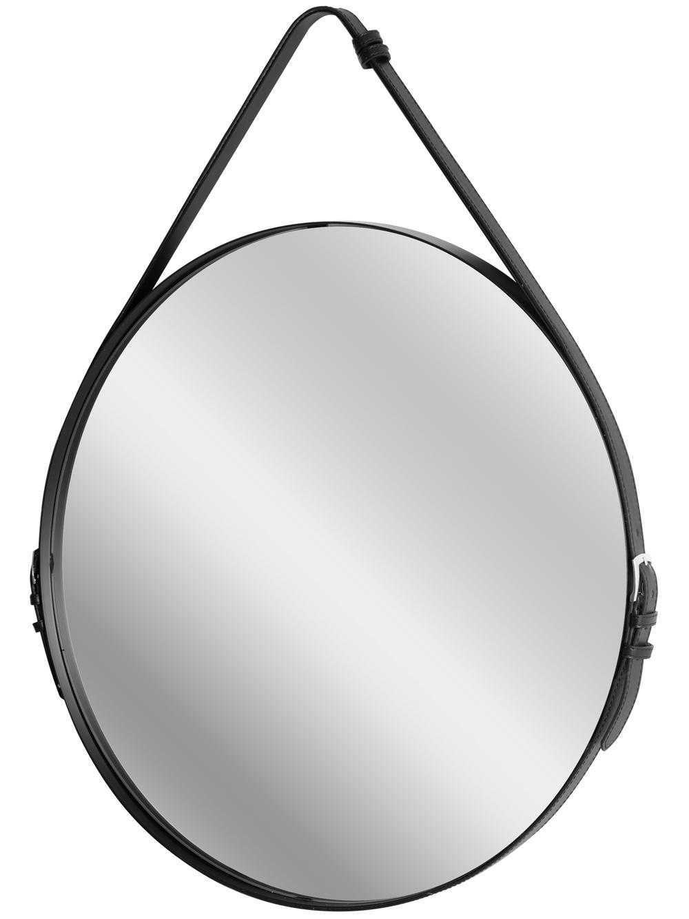 Lustro okrągłe czarne  60 cm TPJ-60B