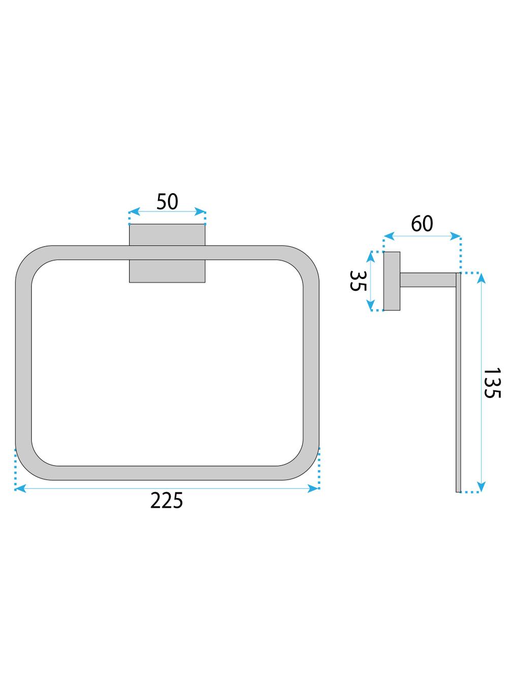Wieszak łazienkowy Ring 210 OSTE CHROME