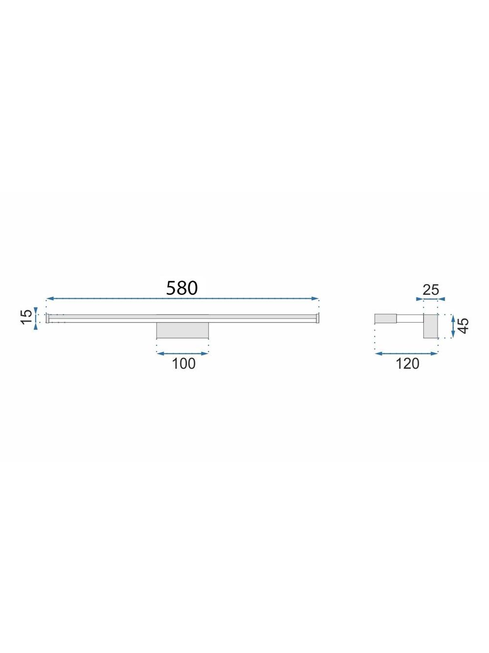 Светильник настенный LED 12W 58 APP369-1W Chrome