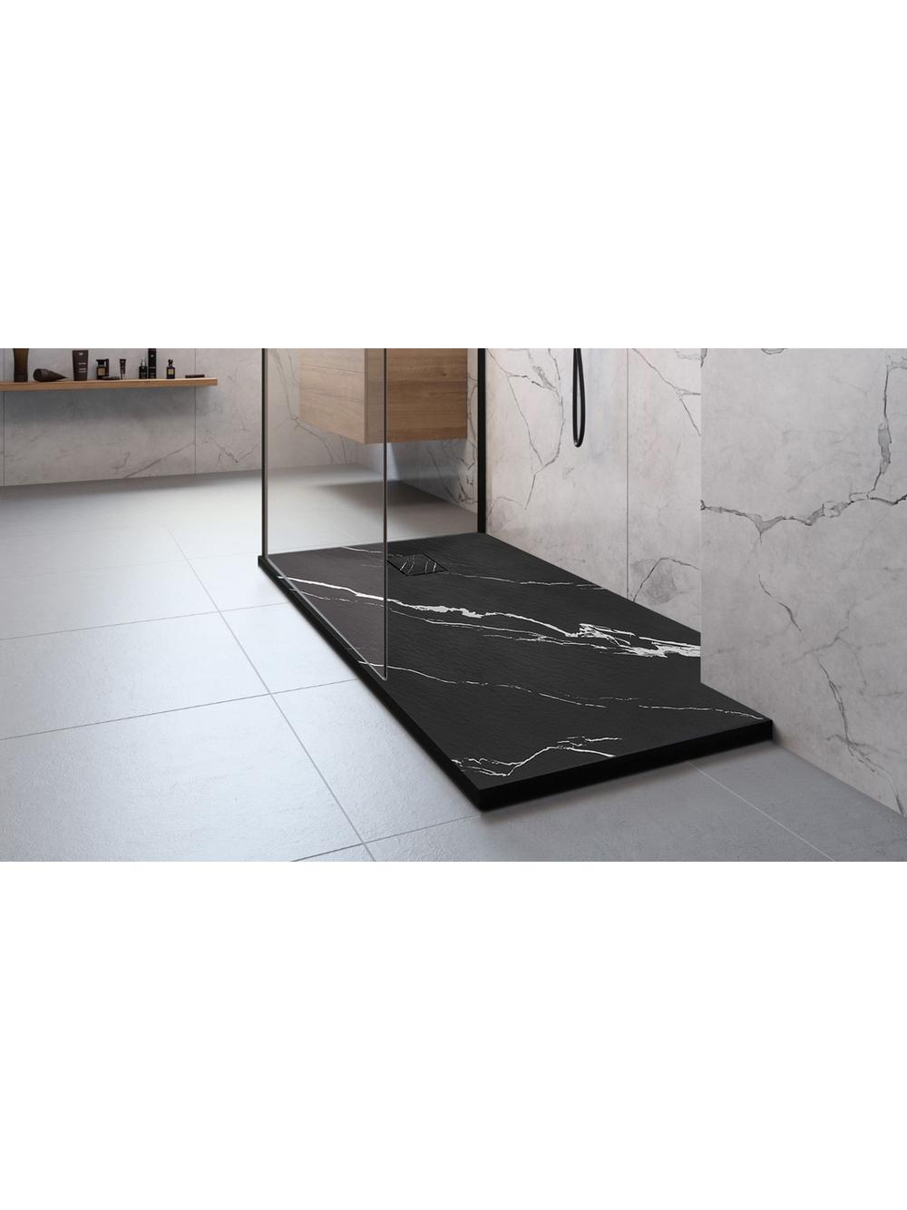 Brodzik prysznicowy Magnum CARRARA BLACK 90x120