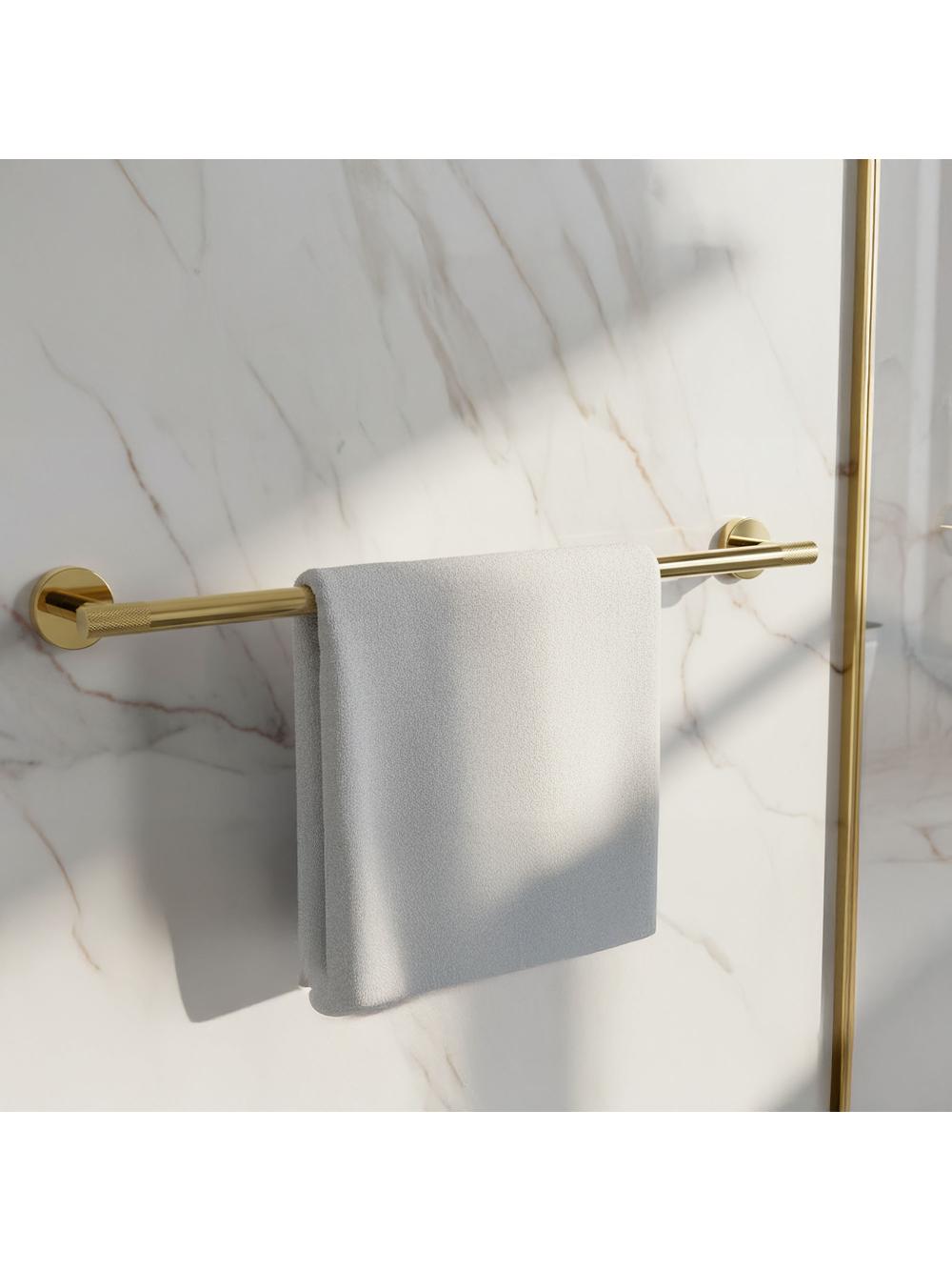 Bathroom Accessories Set GRID Gold 4 Pieces