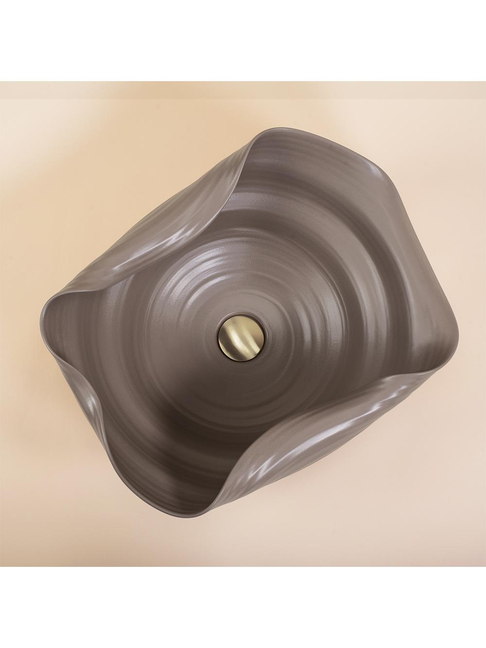 Ceramic Countertop Basin REA HM-66TB Handmade ART