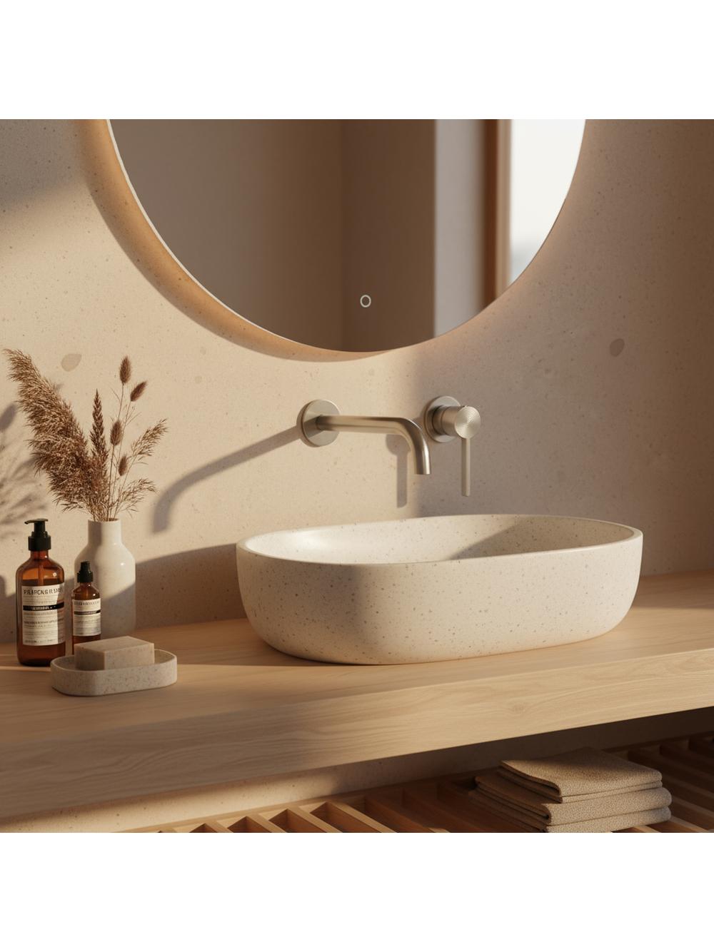 Bateria Umywalkowa Podtynkowa Rea Foster Nikiel Szczotkowany