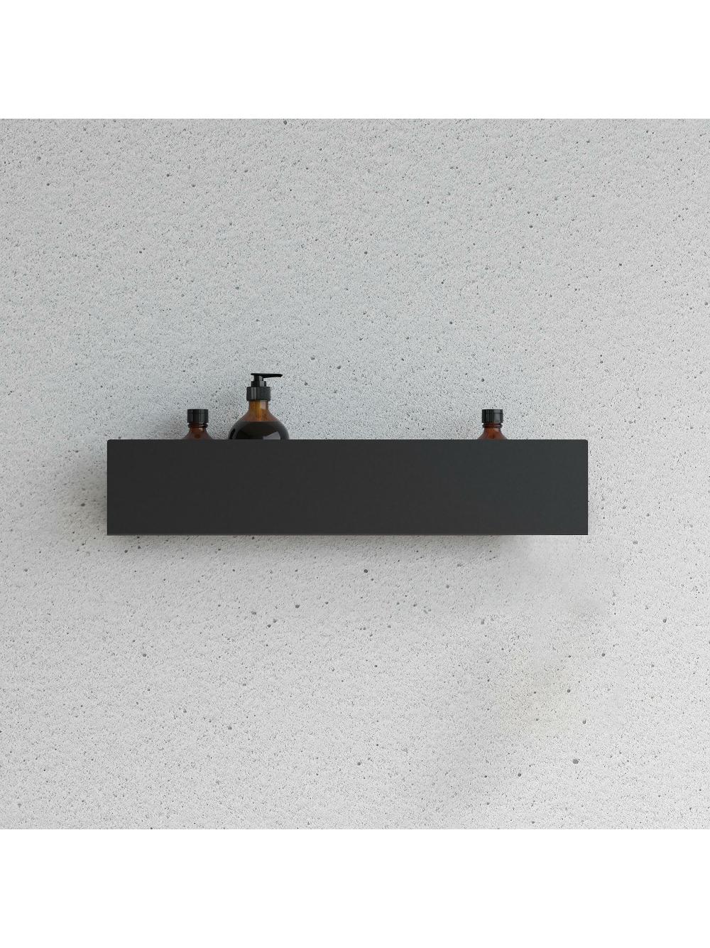 Półka łazienkowa prysznicowa SF04 60cm czarny mat