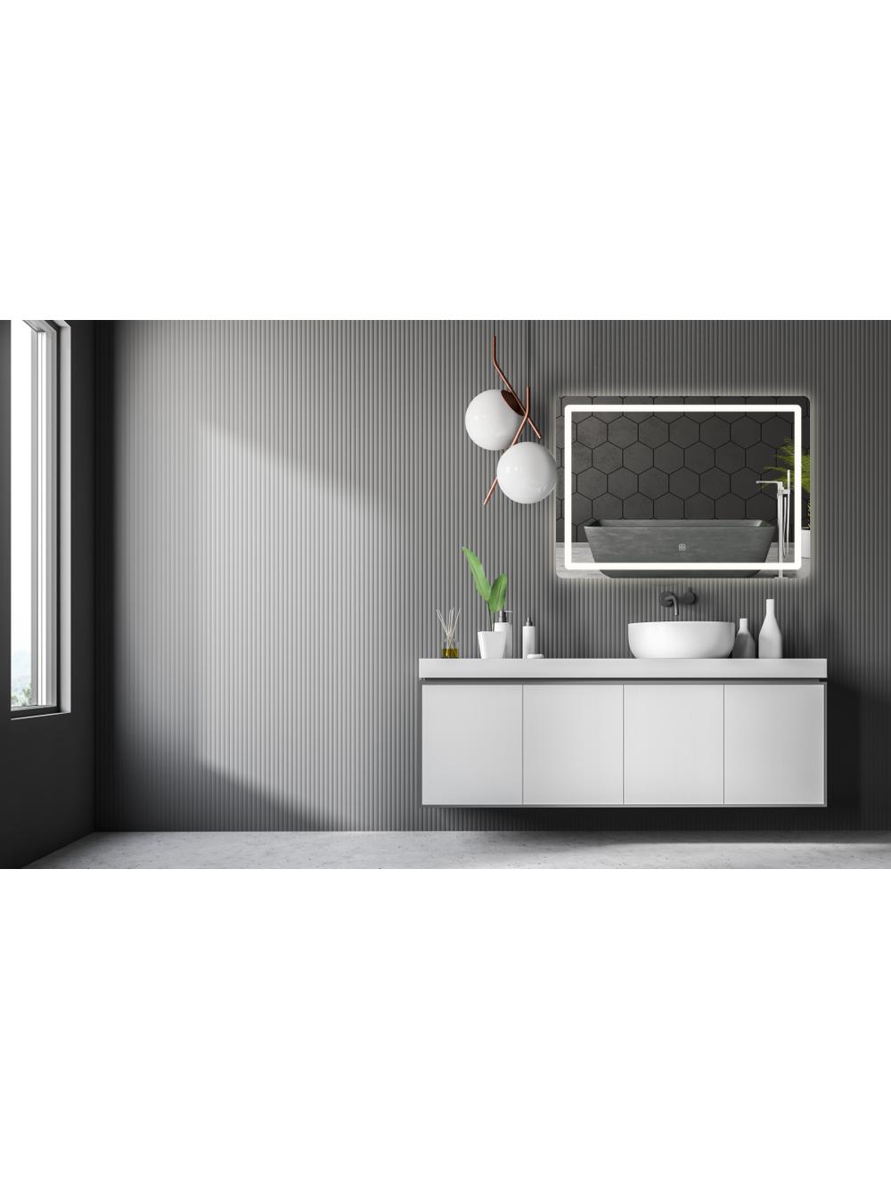 LUSTRO ŚCIENNE LED 80x60cm P10407