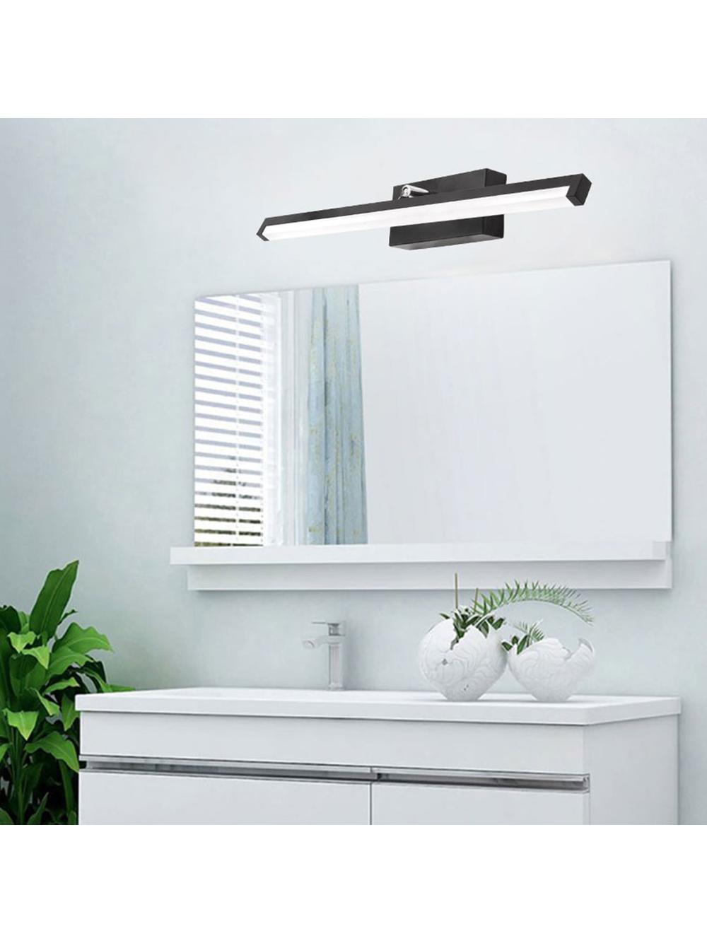 LAMPA KINKIET ŁAZIENKOWY LED NAD LUSTRO 12W 50CM APP373-1W CZARNA