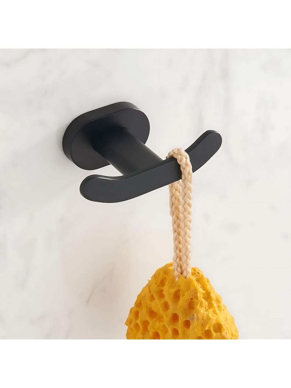 Wieszak łazienkowy Til 105 Czarny