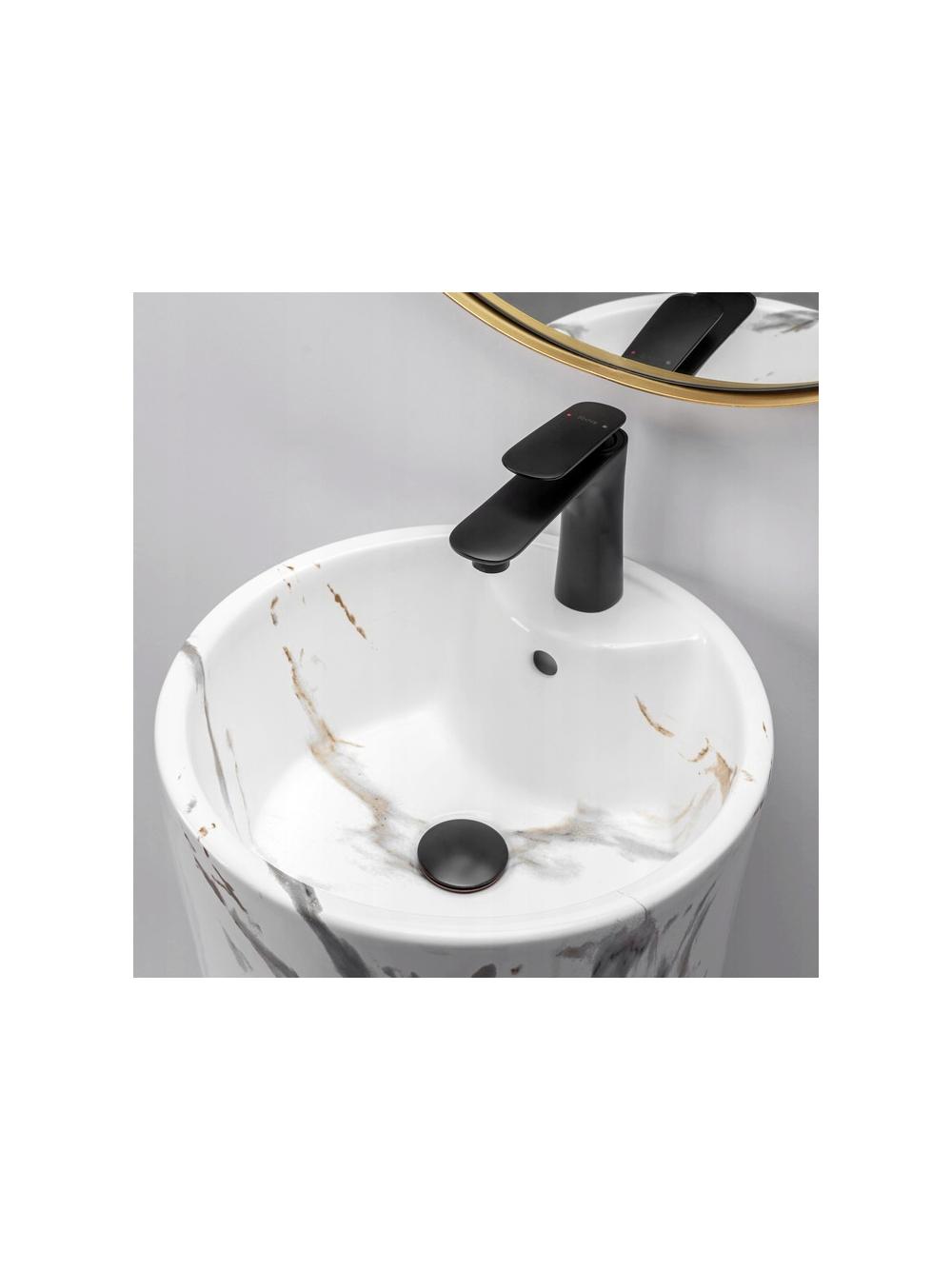 Umywalka Ceramiczna Wolnostojąca Blanka Marble Marmur