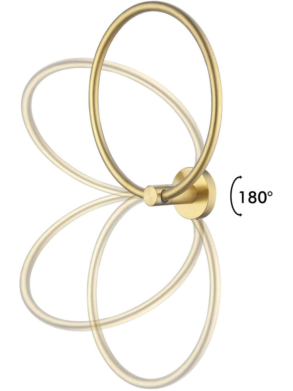 Wieszak łazienkowy RING 332915B MIST 05 Złoty Szczotkowany