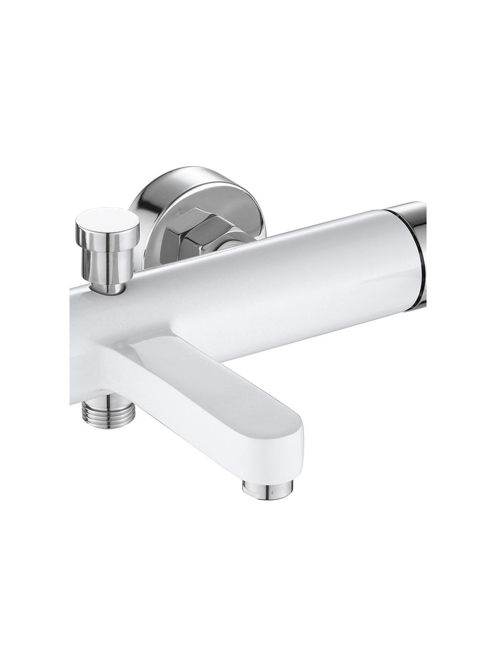 Bateria wannowa REA Polo biała Chrom