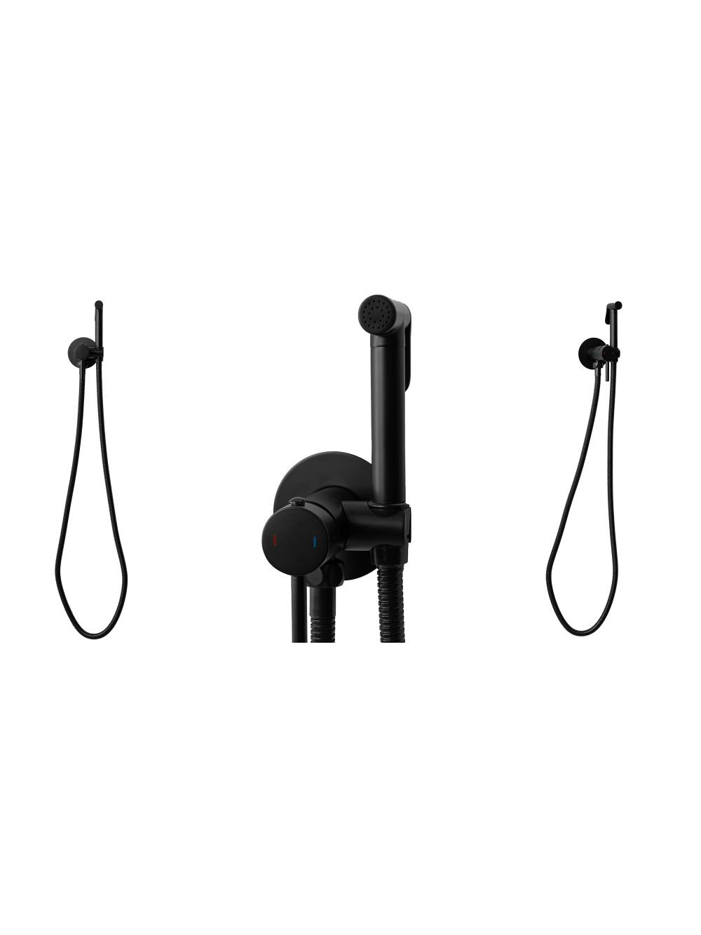 Bateria bidetowa REA Lungo Loop czarna