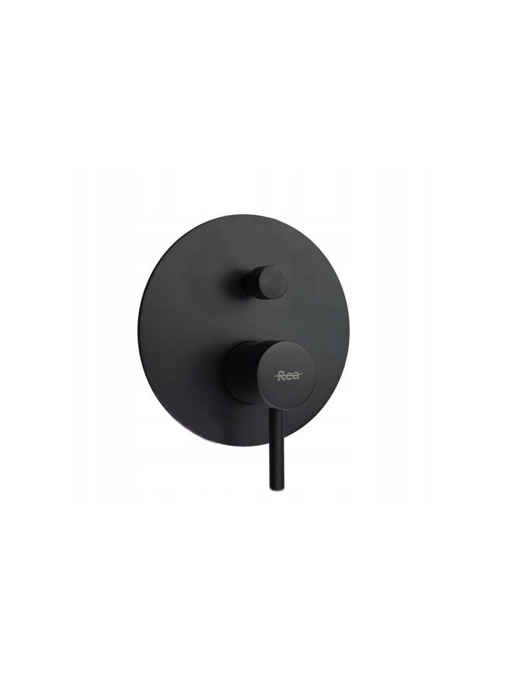 Bateria Wannowa podtynkowa Rea Lungo Czarna + Box